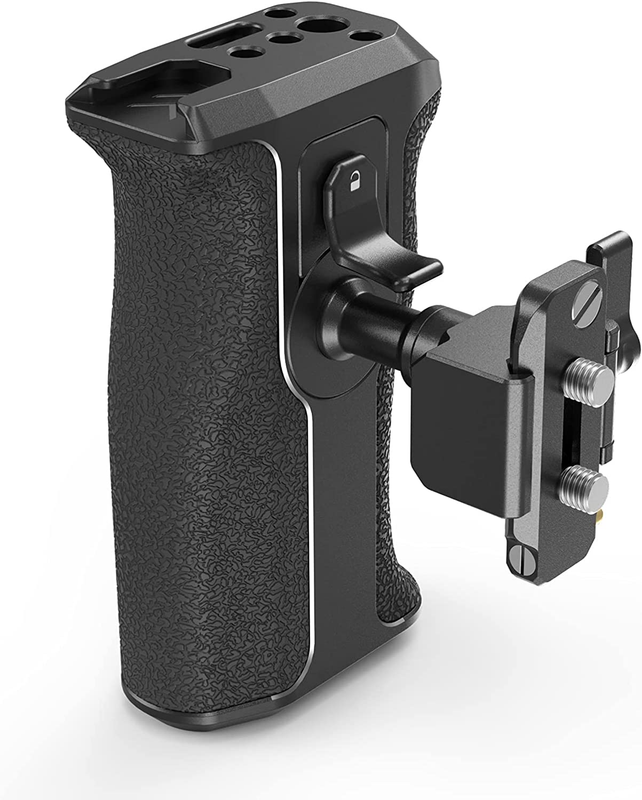 Push-Button Rotating NATO Handle, Quick Release Handgrip for DLSR Camera Cage Ki
