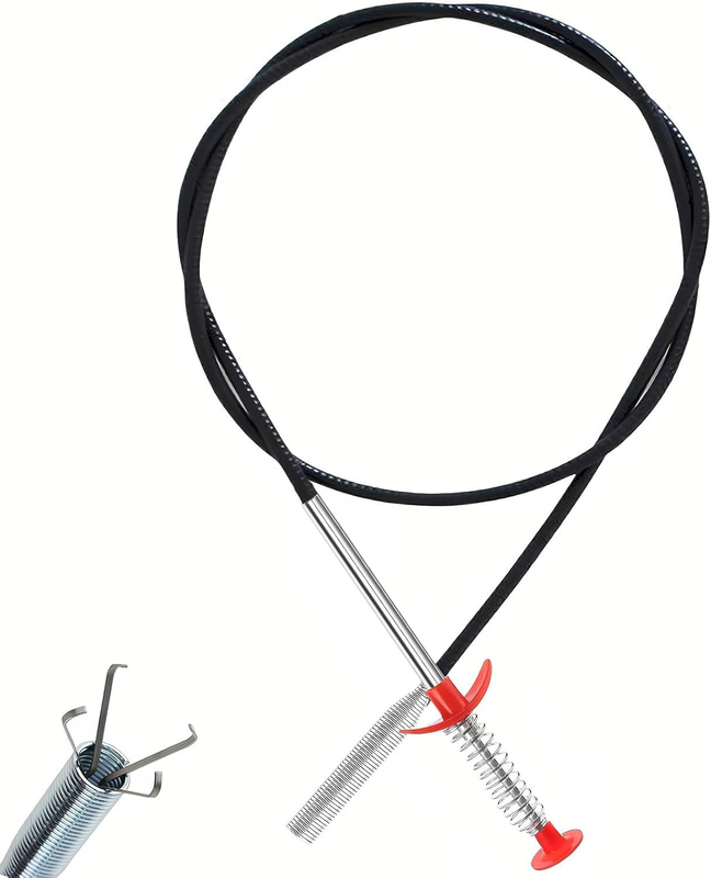 Flexible Grabber Claw Tool for Drains, 63 Inch/160 CM Reacher & Pickup Tool with