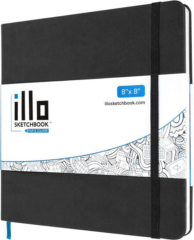Illo Sketchbook, Artist Preferred, Square Sketchbooks (8X8), 112 Pages of 180Gsm