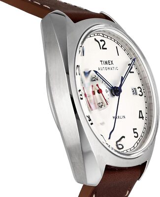 Pre-owned Timex [] Watch Marlin Jet Silver Dial Automatic 39mm Tw2v62000 Men's Brown