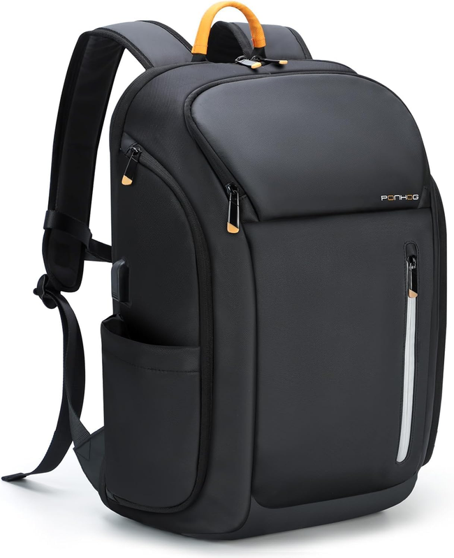 Laptop Backpack for Men - 17.3 Inch Anti Theft Business Backpack with USB Chargi