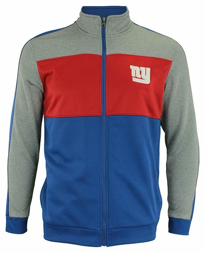 Молодежная куртка OuterStuff NFL с полной молнией в полоску, New York Giants