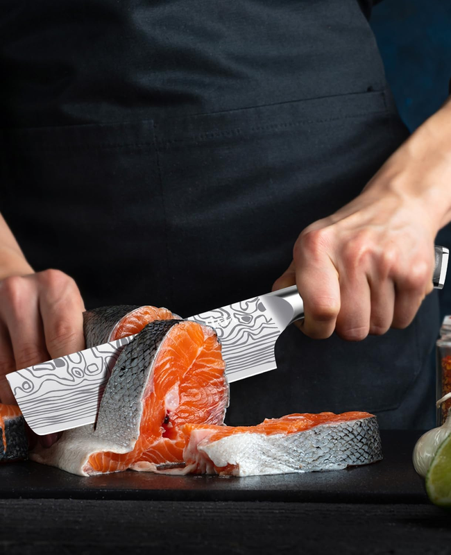 7" Nakiri Knife -  Nakiri Chef Knife High Carbon German Stainless Steel Nakiri V