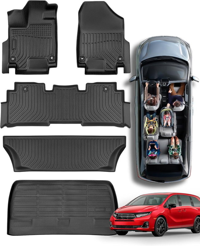 Floor Mats & Cargo Liner for 2018-2026 Honda Odyssey All Weath...