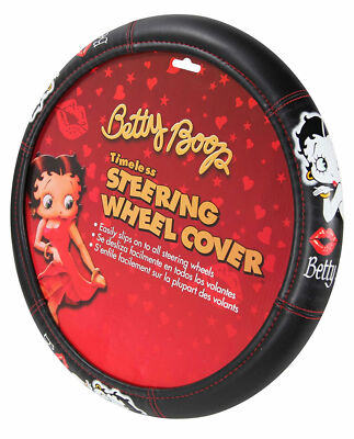 New BETTY BOOP Classic Synthetic Leather Car Truck Steering Wheel Cover