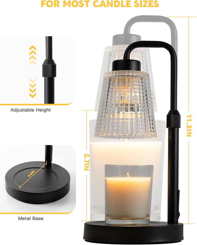 Candle Warmer Lamp with Timer Dimmable, Birthday Gifts for Women Mom, House Warm