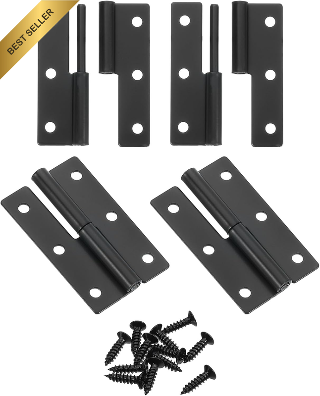4 Pcs Lift off Hinge, 2.5" Detachable Lift off Hinges Right Handed Slip Joint Sm