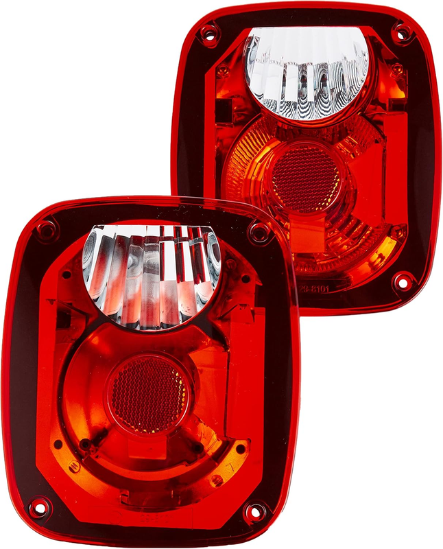 Taillight Kit W/Euro Lenses for 1976-2006 Jeep CJ Wrangler YJ LJ & TJ