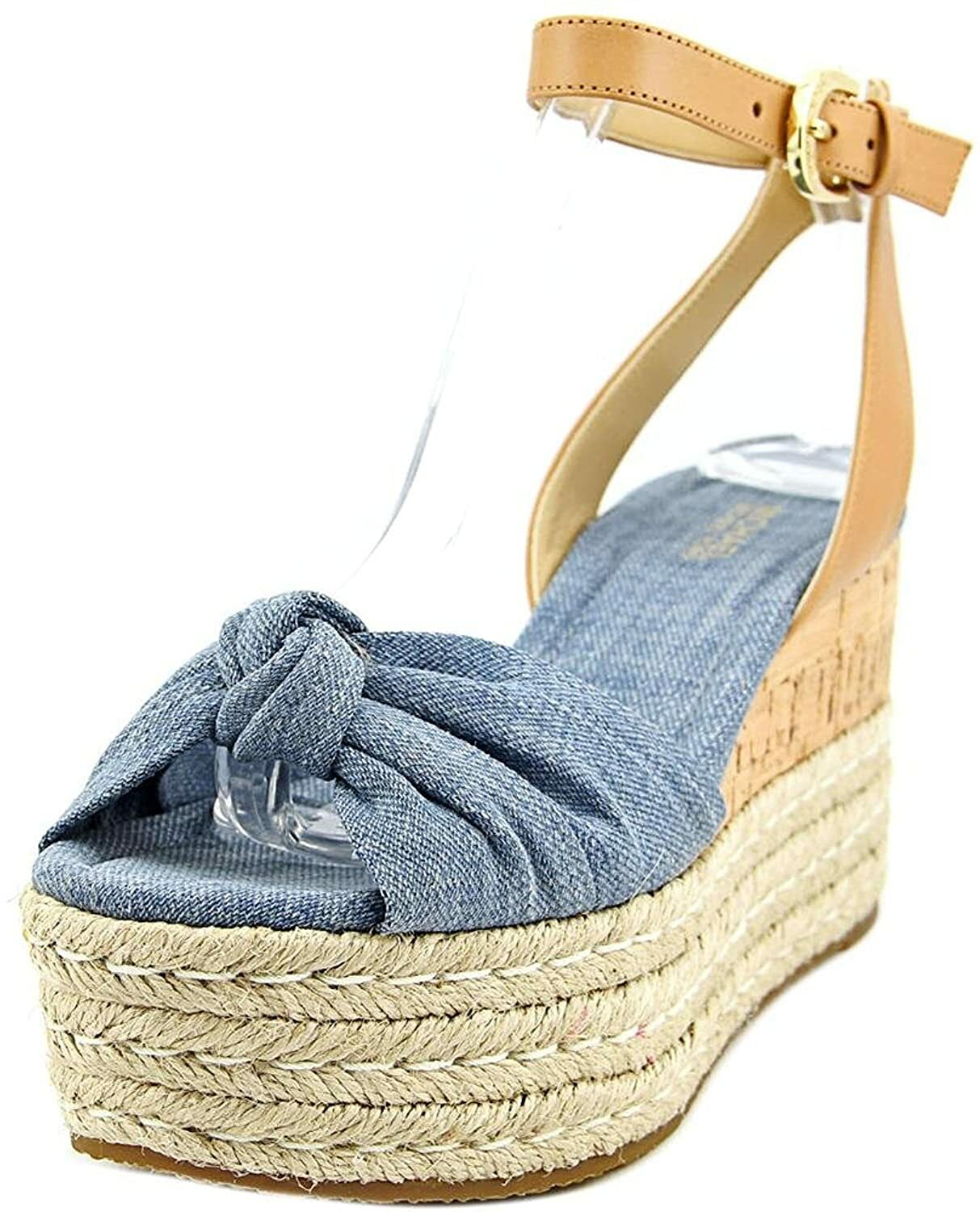 【送料&関税込】Michael Kors Merriam Wedge In Jeans Fabric Michael Kors Merriam Wedge In Jeans Fabric In Union Wash