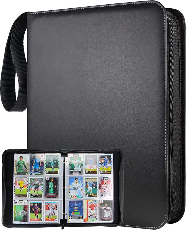 Card Binder for PKMN Trading Cards, 9-Pocket Pages Sleeves 900 Pockets Card Bind