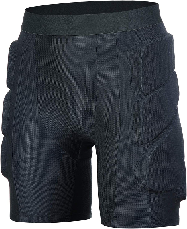 Padded Shorts Protective Hip-Butt-Tailbone - 3D Protection for Ski Skate Snowbob