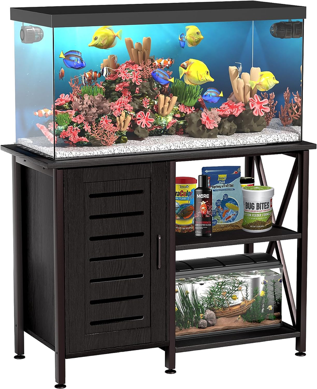 40-50 Gallon Fish Tank Stand, Aquarium Stand with Cabinet Accessories Storage