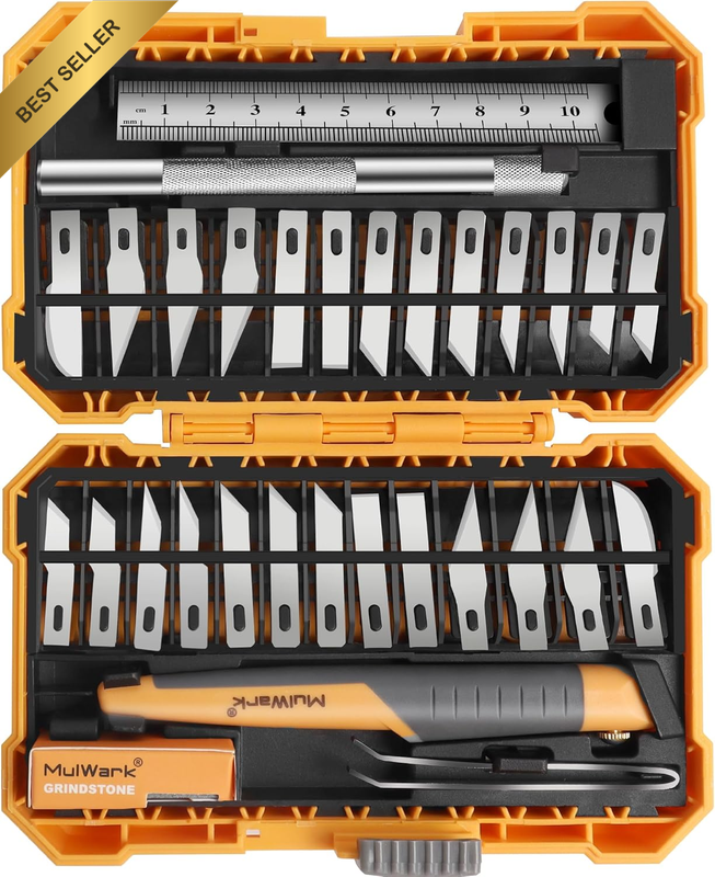 32-Piece Precision Hobby Knife Set - Exacto Knife Set for Modeling - Craft Knife