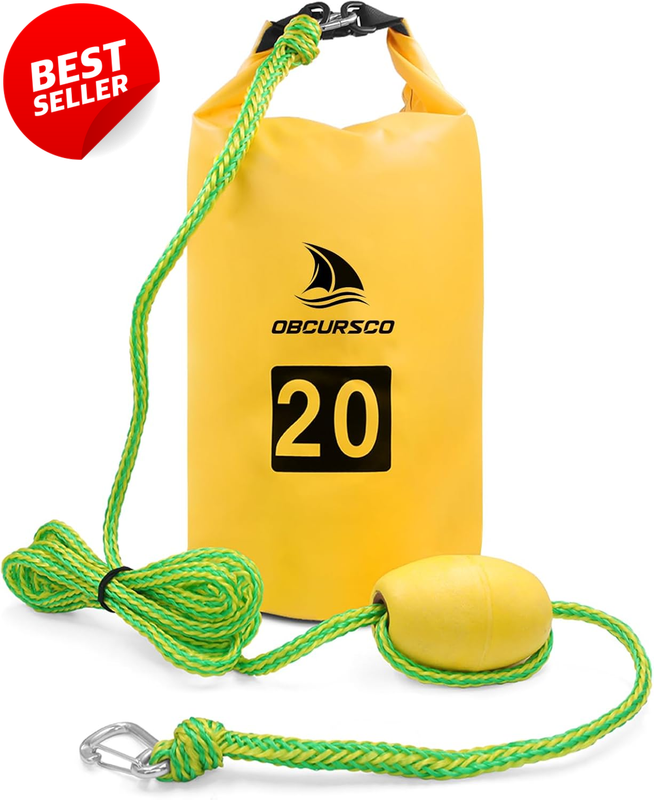 20L Jet Ski Sand Anchor Kit PWC Kayak Paddle Board Anchor Buoy Bag - US