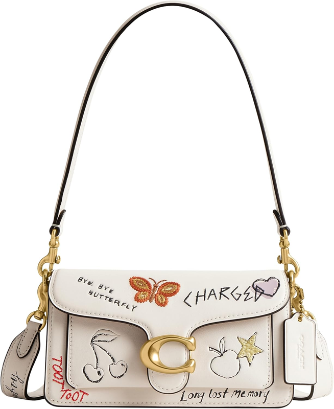 COACH Tabby Shoulder Bag 20 with Sketch Print, Chalk Multi
