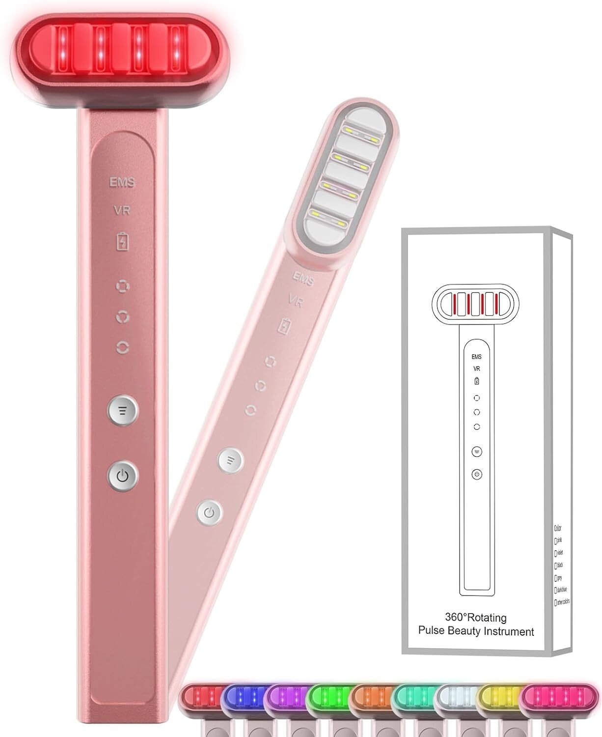 ボディ・フェイスケア La boum Quantum Pulse Beauty Instrument Hot and Cold Pulse Beauty Instrument EMS LED Skin Firming