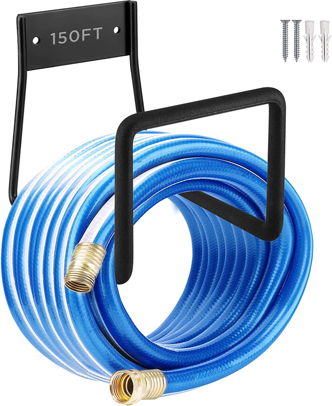 Garden Metal Water Hose Reel Holder Hanger Wall Mount up to 