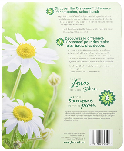 Glysomed Hand Cream Combo 3 Pack 2 X Large Tube 8.5 Fl Oz + 1 X Purse Size 1.7