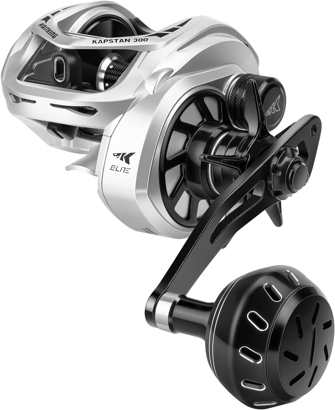 Kapstan Elite 300 Baitcasting Fishing Reel, Low Profile, Large Capacity Casting