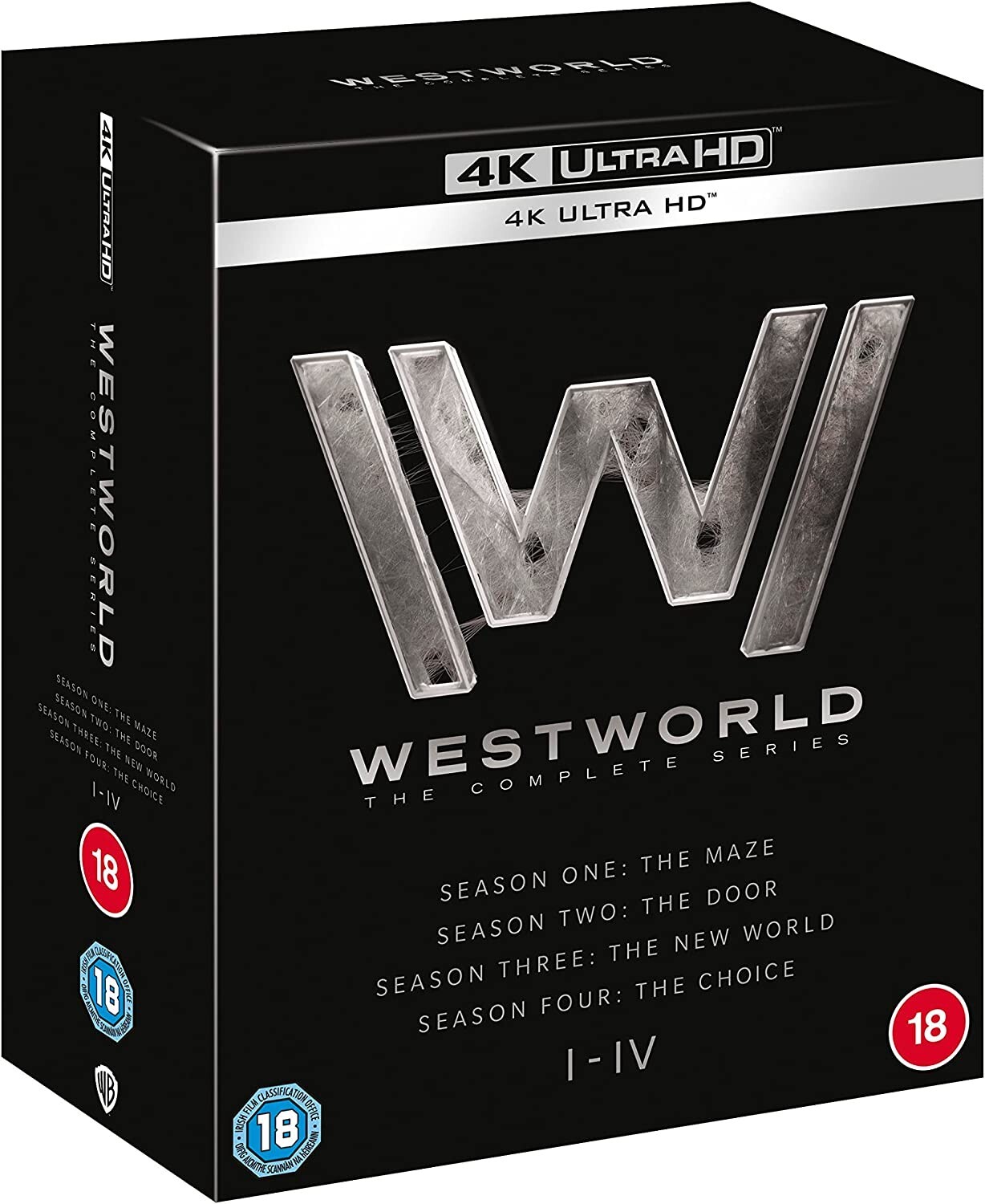 WESTWORLD The Complete Series Seasons 1-4 4K UHD Blu-Ray NEW