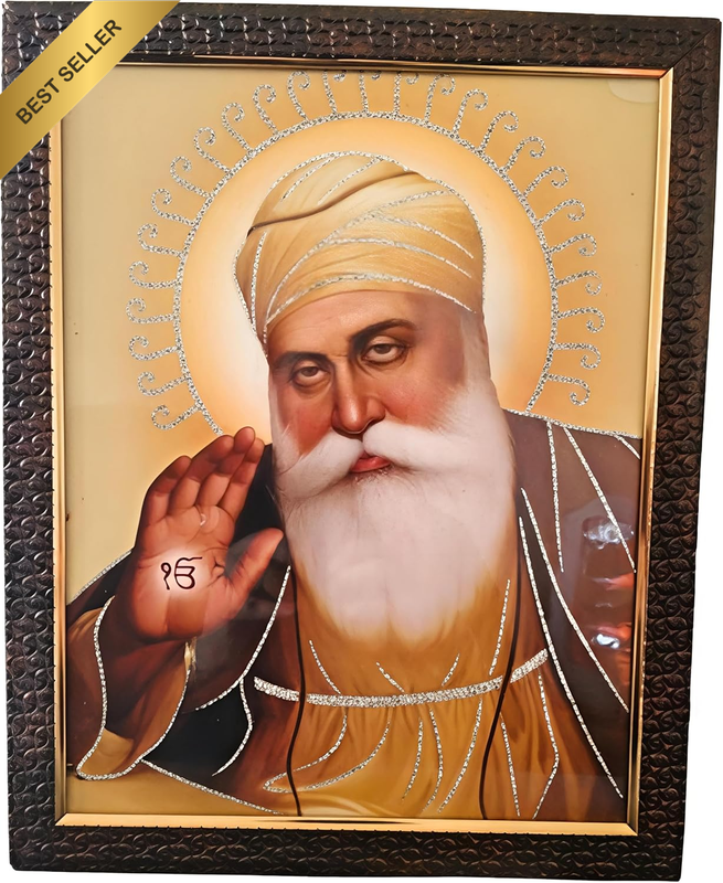 Guru Nanak Dev Ji Photo Frame for Home and Pooja Room for Home/Office/Shop (12X1