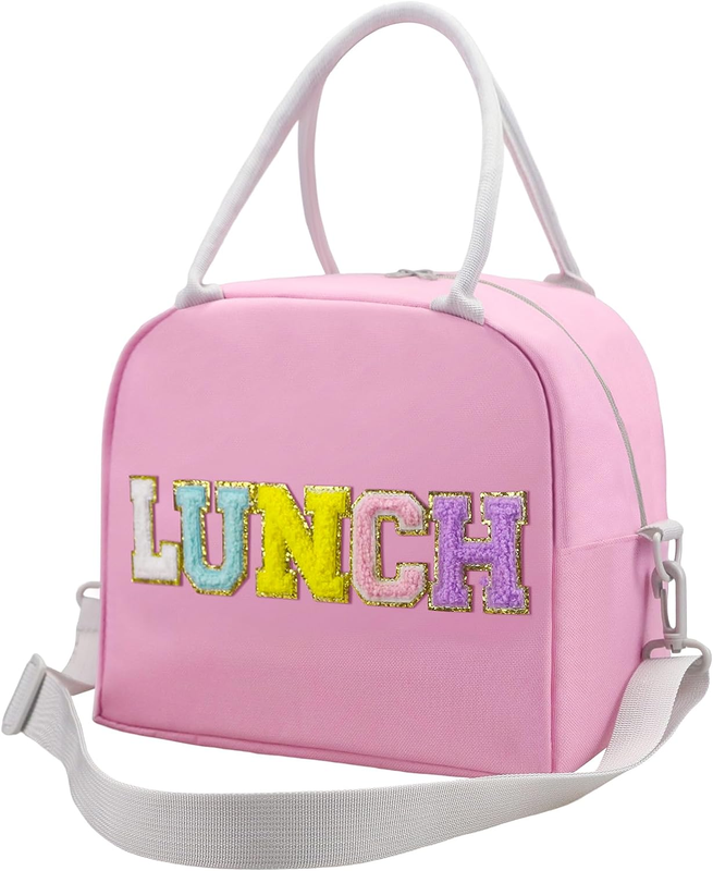 Lunch Box for Women, Large Insulated Lunch Bag, Personalized Preppy Lunch Box fo