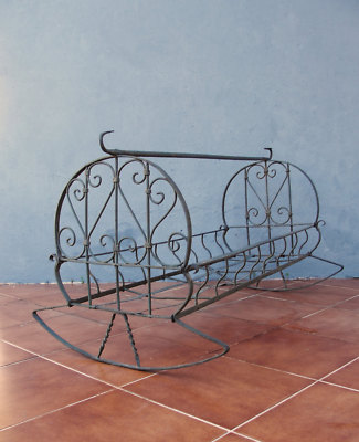 wrought iron cradle