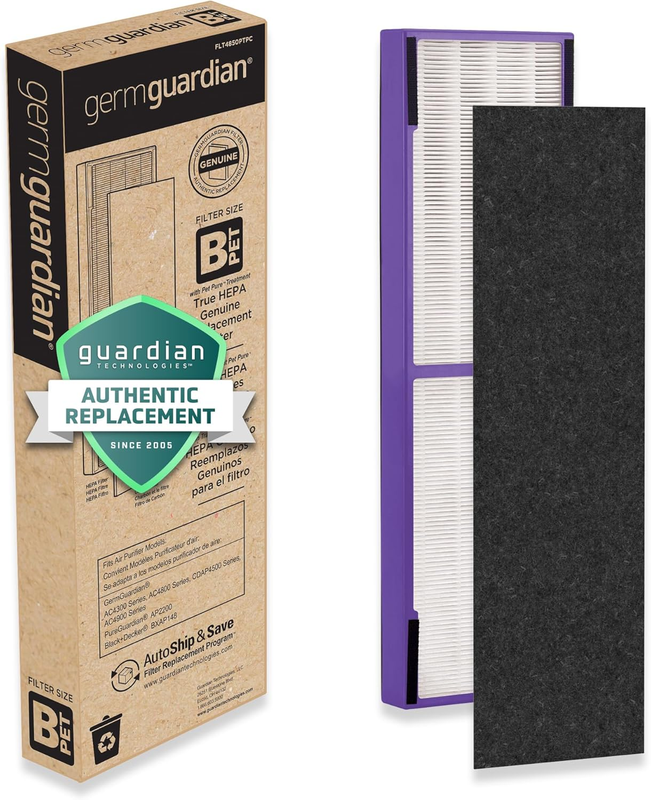 Air Filter B Pet, Genuine HEPA PURE Replacement Air Purifier Filter for AC4825,