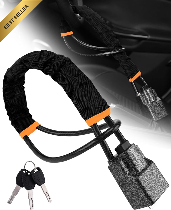Steering Wheel Lock Seat Belt Lock Universal anti Theft Car Lock Car Theft Preve