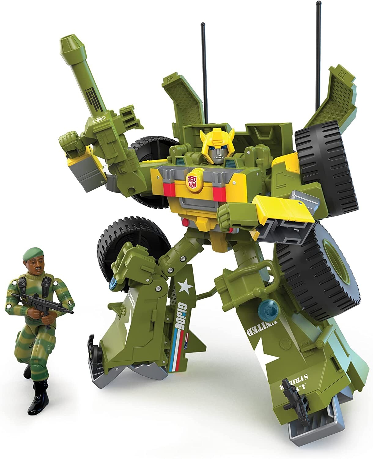 トランスフォーマー　バンブルビー　gijoe Transformers x G.I. Joe Bumblebee A.W.E. Striker and Stalker
