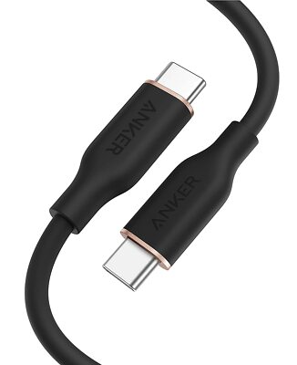 Anker Powerline III Flow 100W USB C Charging Cable Color Silicone for Galaxy MAC