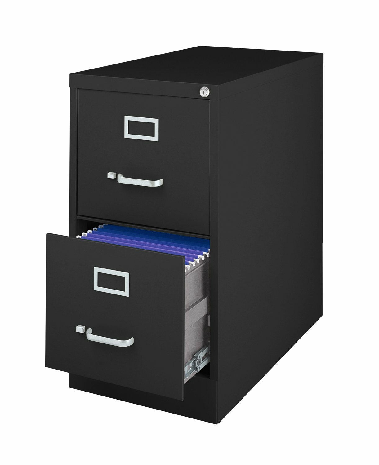 Modern Metal 2 Drawer Storage File Cabinet Lock Home Office Furniture Organizer