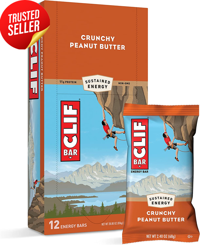 Energy Bar Crunchy Peanut Butter Oats 12 Pack