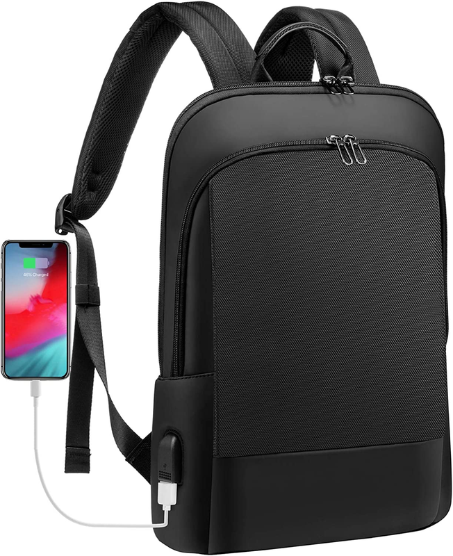 15.6" Slim Durable Laptop Backpack Book Bag School Travel Lightweight Waterproof