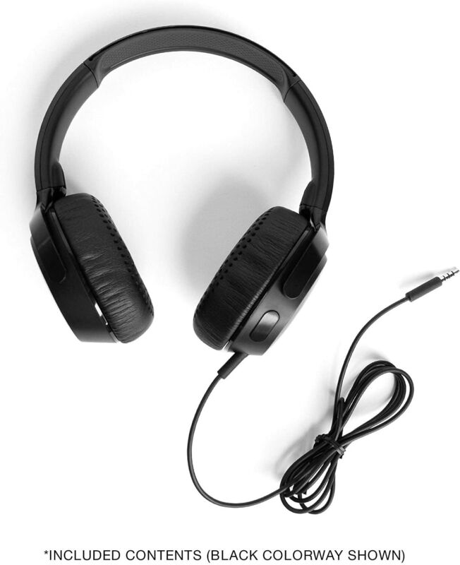 2-Pack:Skullcandy Riff  Wired On-Ear Headphones Blk Seller Refurbished-Very Good