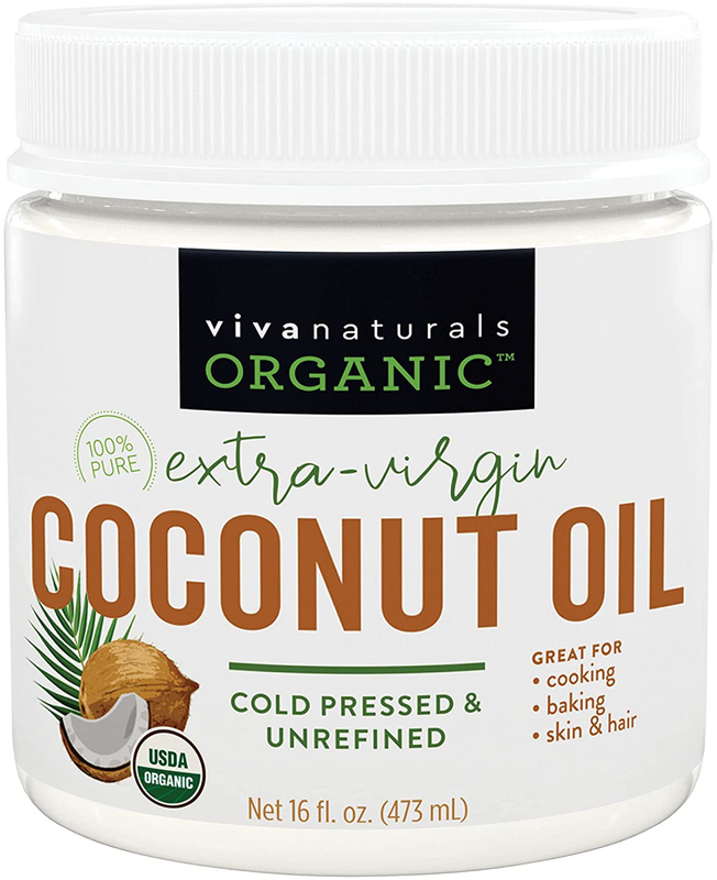 Viva Naturals Organic Coconut Oil, Cold-Pressed - Natural Ha