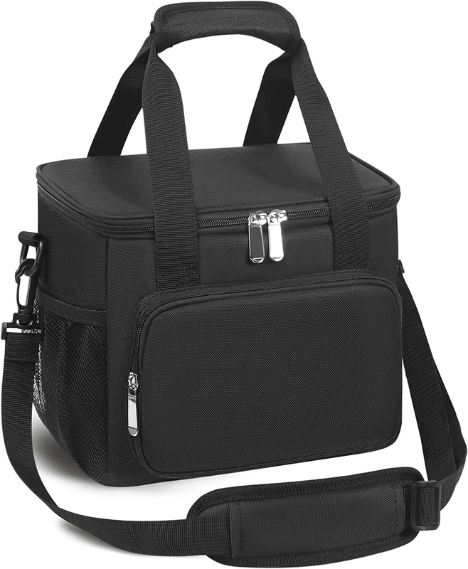 Lunch Box Insulated Cooler Bag,Leak-Proof Large Adult Work/Picnic/Travel, M Size