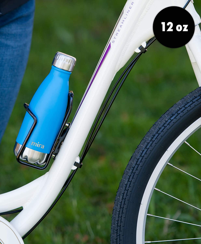 MIRA 12 Oz 2 Pack Stainless Steel Vacuum Insulated Kids Water Bottle - Double Wa
