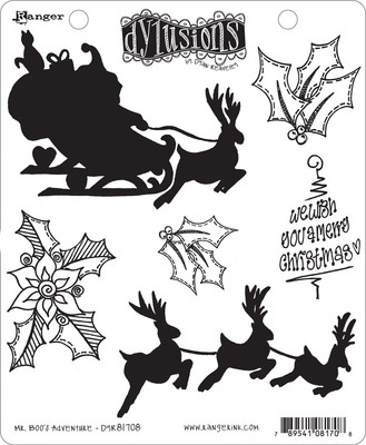 Dyan Reaveley's Dylusions Cling Stamp Collection-Mr. Boo's Adventure