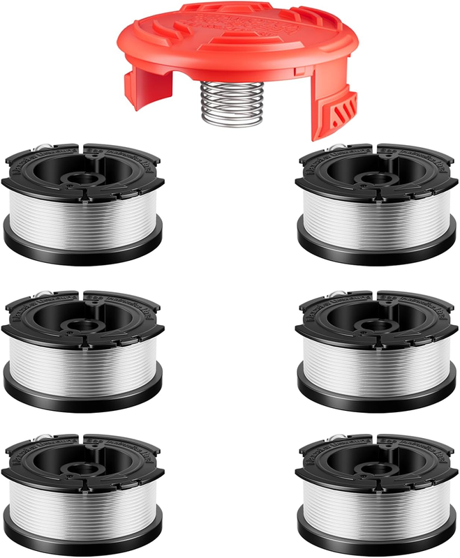 7 Pcs AF-100 Weed Eater Spools Compatible with Black and Decker String Trimmer,