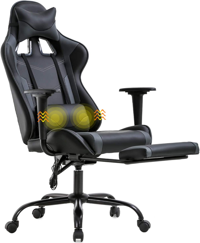 Computer Desk Task Chair Swivel Recliner Gaming Chair ,Leather Ergonomic Office