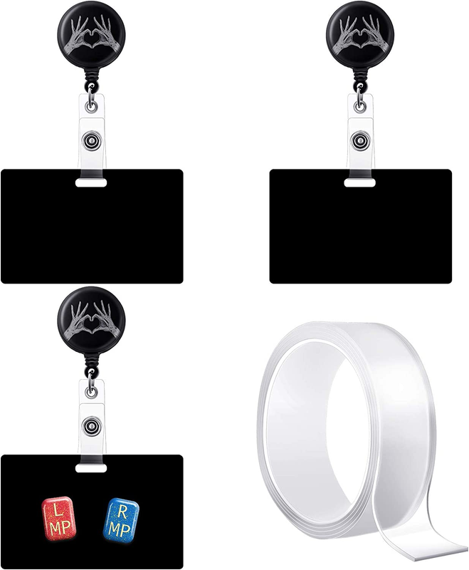 Retractable X-ray Tech Badge Reel Set Marker Holder Retract