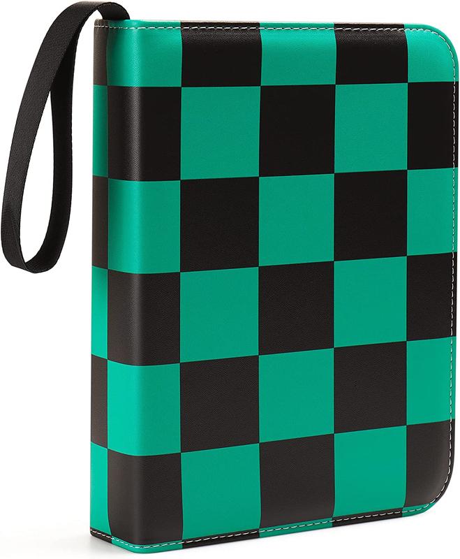 Anime Green 4 Pocket Trading Card Binders for 400 Cards