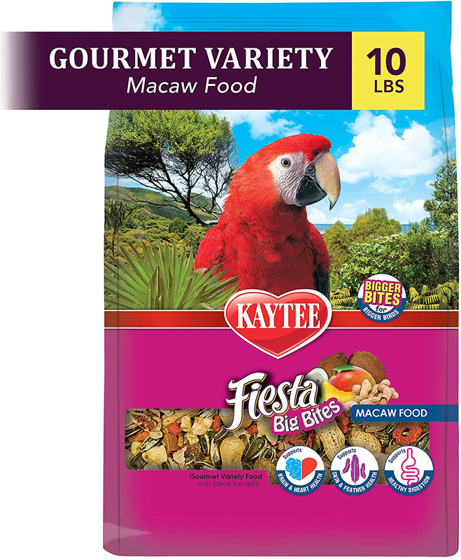 Kaytee Gourmet Big Bites Macaw Food, Omega 3, Pre/Probiotics