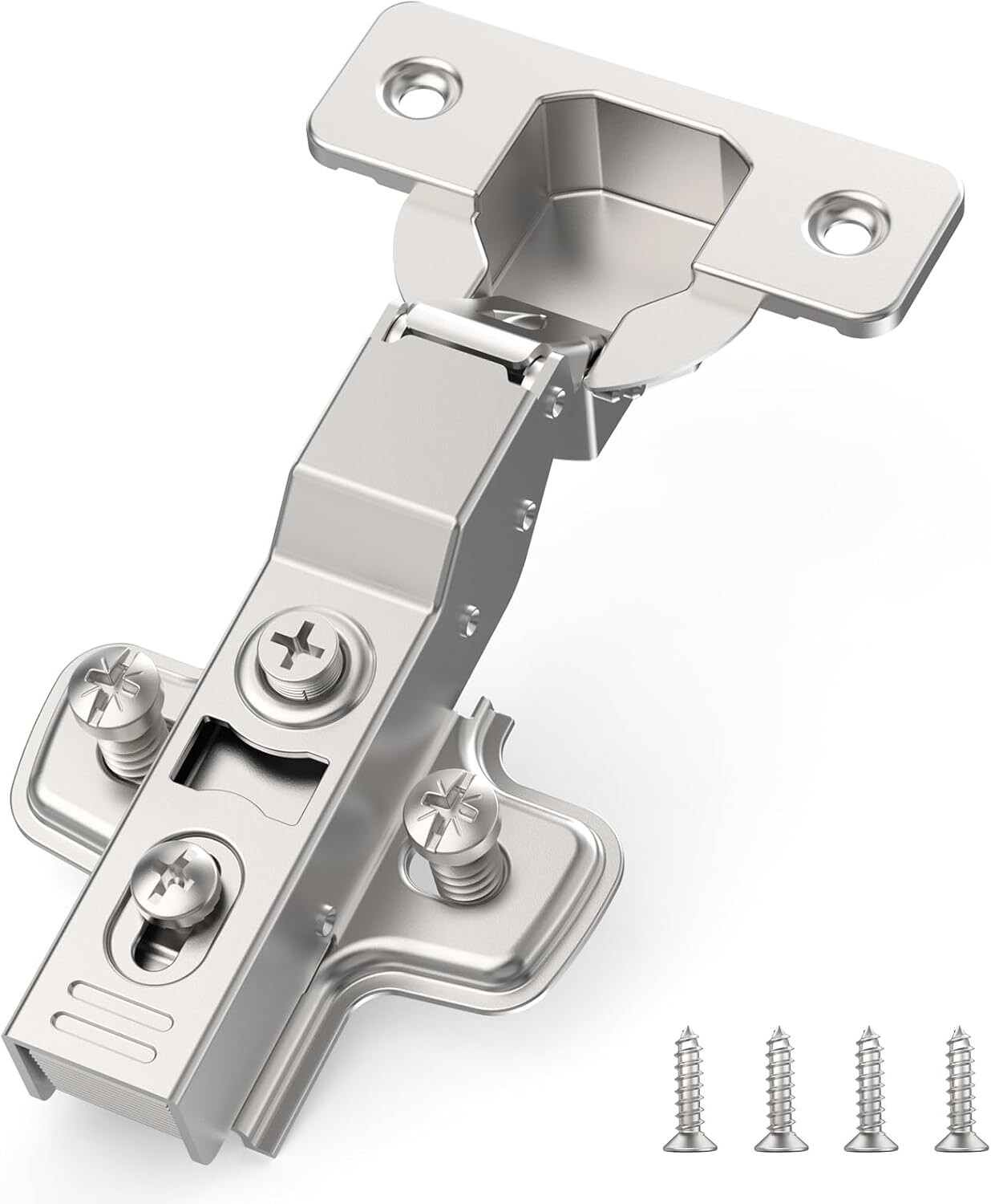 10 pcs Soft Close Cabinet Hinge,110 Degree Full Overlay Kitchen Door Hinge,35mm