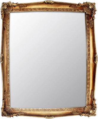 Funerom Vintage Decorative Mirror, Wall Mounted Mirror ,Square Antique Gold 13.2