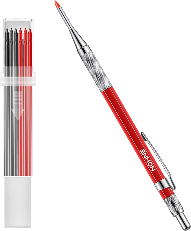 Set With 12 Marker Refills And Sharpener, Woodwo