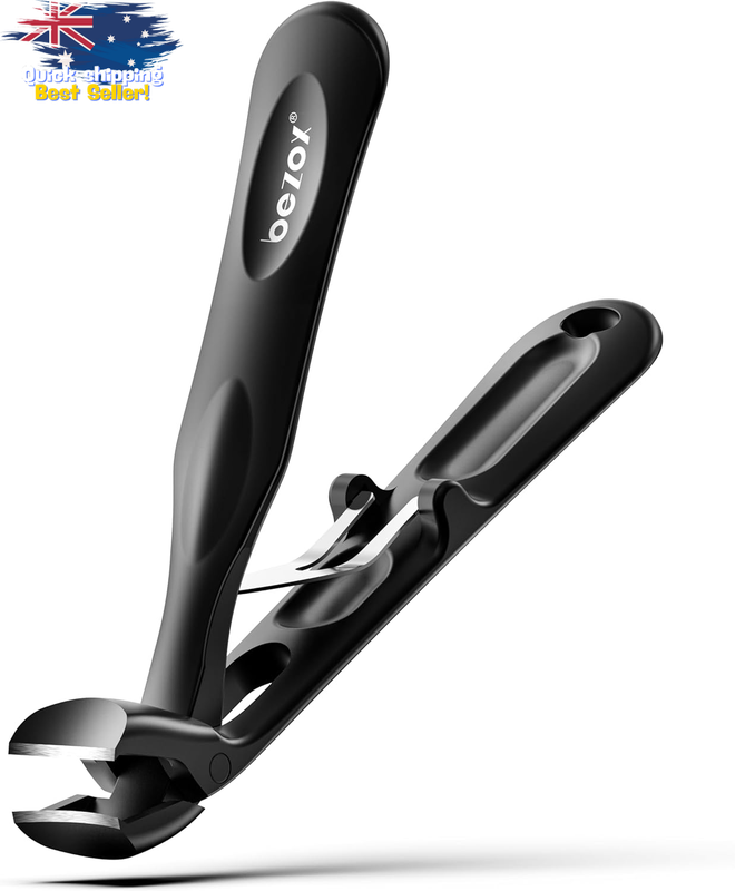 Angled Toenail Clippers Long Handle Heavy-Duty Thick Nails Seniors Black