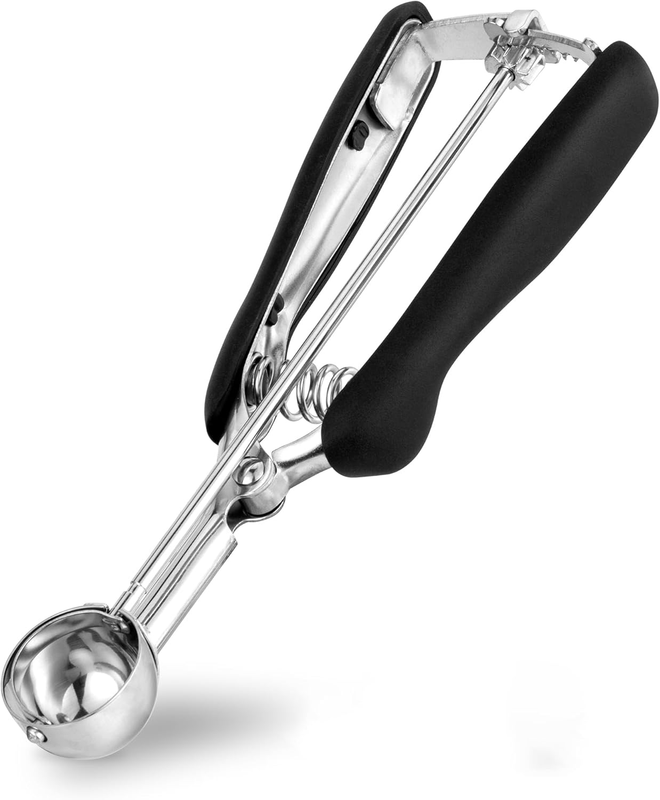 Small Cookie Scoop 2 TSP for Baking, Professional Stainless Steel Mini Ice Cream