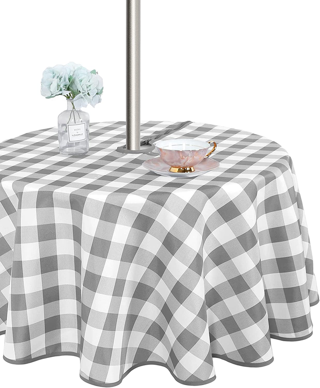 Outdoor And Indoor Tablecloth - Washable Waterproof Wrinkl